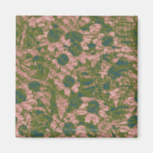 Aimant Motif de camouflage de fleur