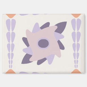 Aimant Motif de carreau décoratif pastel violet