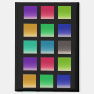 Aimant Motif de carrés abstraits modernes