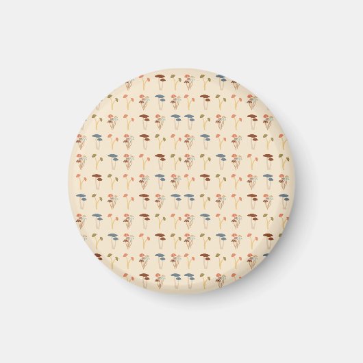 Aimant Motif de champignons (Devant)