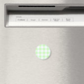 Aimant Motif de chèques En vichy vert clair (In Situ (Lave-vaisselle))