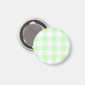 Aimant Motif de chèques En vichy vert clair (Recto/Verso)