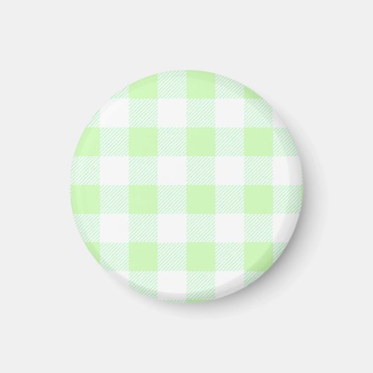 Aimant Motif de chèques En vichy vert clair (Devant)