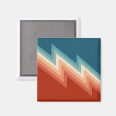 Aimant Motif de chevron de style rétro (Recto/Verso)