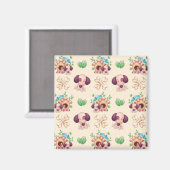 Aimant Motif de chien adorable (Recto/Verso)
