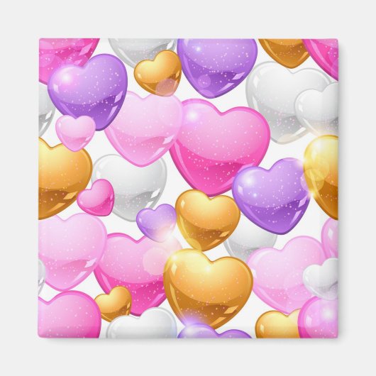 Aimant Motif de coeur (Devant)