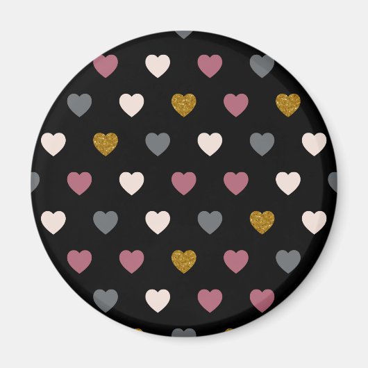 Aimant Motif de coeur 30 (Devant)