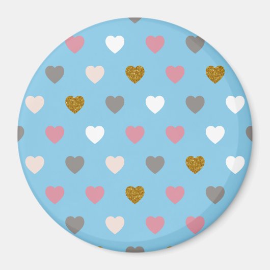 Aimant Motif de coeur 33 (Devant)