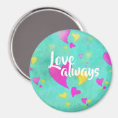 Aimant Motif de coeur mignon amour toujours Valentine (Recto/Verso)