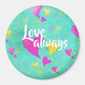 Aimant Motif de coeur mignon amour toujours Valentine (Devant)