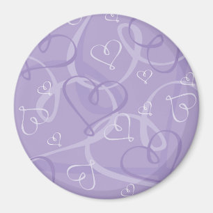 Aimant Motif de coeur pourpre