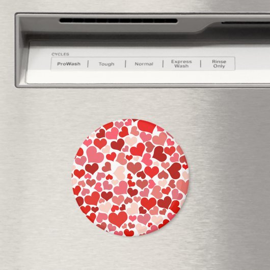 Aimant Motif de coeur rouge moderne (In Situ (Lave-vaisselle))