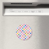 Aimant Motif de coeurs colorés (In Situ (Lave-vaisselle))