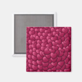 Aimant Motif de coeurs rouges 3D romantiques-32322 (Recto/Verso)