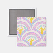 Aimant Motif de coquille de couleur pastel (Recto/Verso)