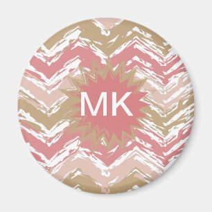 Aimant Motif de corail de Chevron de zigzag de