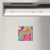 Aimant motif de couleur abstrait (In Situ (Lave-vaisselle))