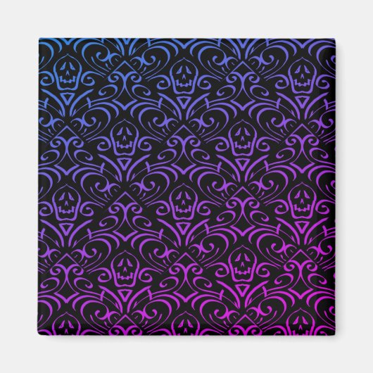 Aimant Motif de crâne gothique (Devant)