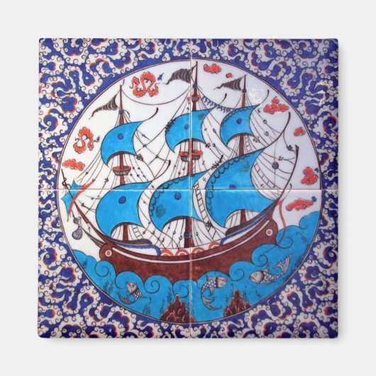 Aimant Motif de cuirasse / Art de carreaux (Devant)