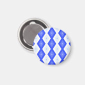 Aimant Motif de diamant bleu royal (Recto/Verso)