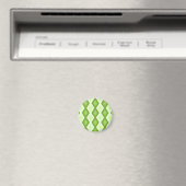 Aimant Motif de diamant vert Chartreuse (In Situ (Lave-vaisselle))