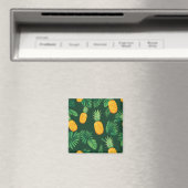 Aimant Motif de feuilles de ananas tropical (In Situ (Lave-vaisselle))