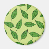 Aimant Motif De Feuilles, Motif De Feuilles, Feuilles De  (Devant)