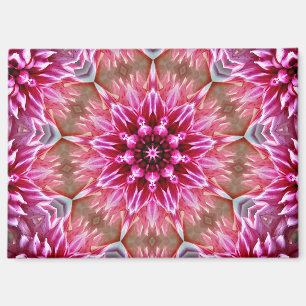 Aimant Motif de fleur rose mandala géométrique-67545 Keyc