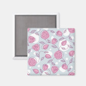 Aimant Motif de fleurs (Recto/Verso)