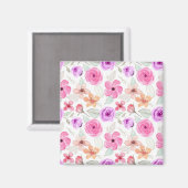 Aimant Motif de fleurs (Recto/Verso)