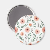 Aimant motif de fleurs (Recto/Verso)