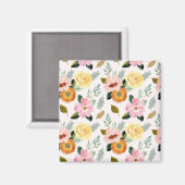 Aimant motif de fleurs (Recto/Verso)