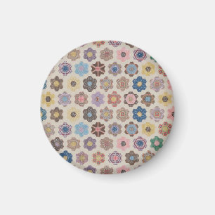 Aimant Motif de fleurs abstraites
