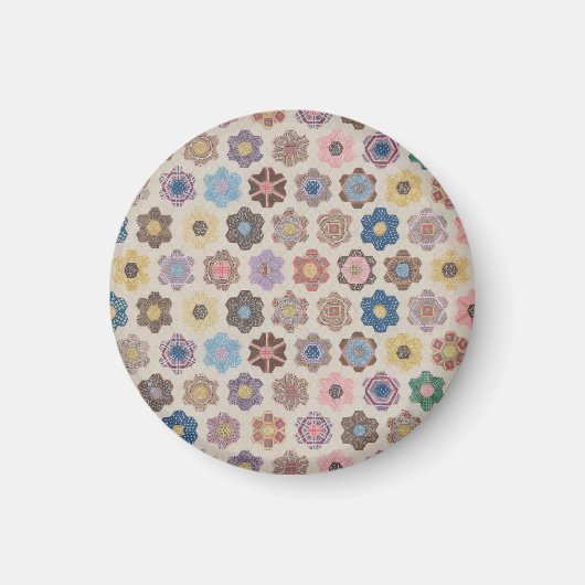Aimant Motif de fleurs abstraites (Devant)