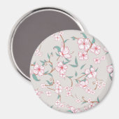 Aimant Motif de fleurs inquiétantes (Recto/Verso)