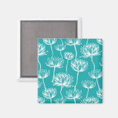 Aimant Motif de fleurs Lotus (Recto/Verso)