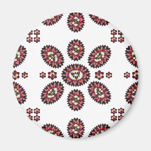 Aimant Motif de fleurs Mandala