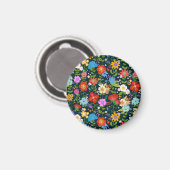 Aimant Motif de fleurs sans soudure Ditsy-13554 (Recto/Verso)