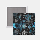 Aimant Motif de flocon de neige (Recto/Verso)