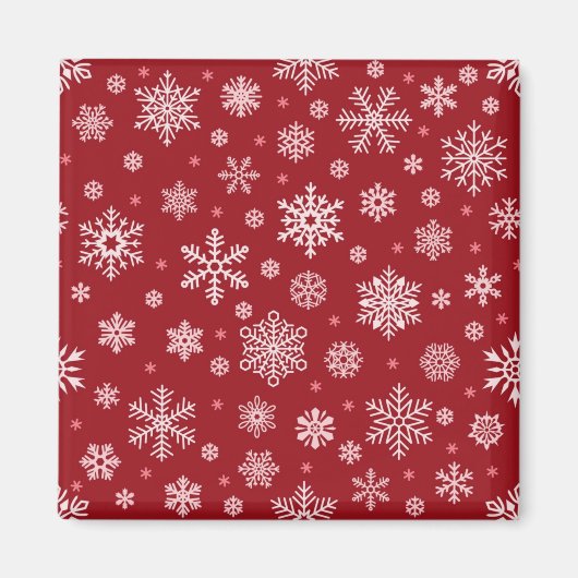 Aimant Motif de flocon de neige (Devant)