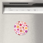 Aimant Motif de floraisons colorées (In Situ (Lave-vaisselle))