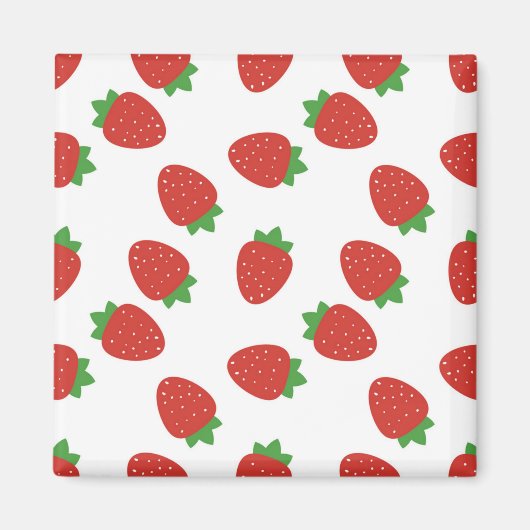 Aimant Motif de fraises (Devant)
