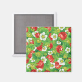 Aimant Motif de fraises (Recto/Verso)