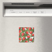 Aimant Motif de fraises (In Situ (Lave-vaisselle))