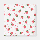 Aimant Motif de fraises (Devant)