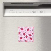Aimant Motif de fraises (In Situ (Lave-vaisselle))
