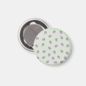 Aimant Motif de fraises pourpres (Recto/Verso)