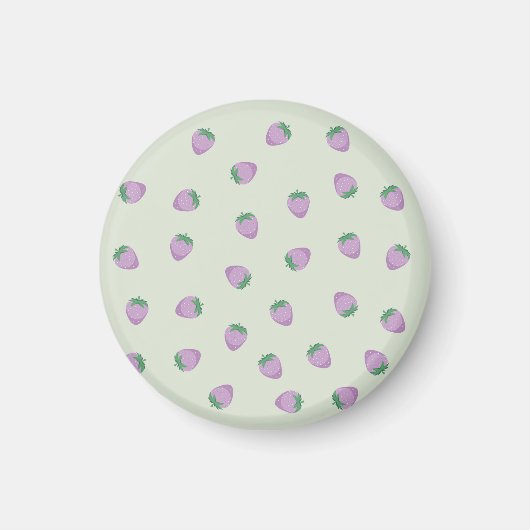Aimant Motif de fraises pourpres (Devant)