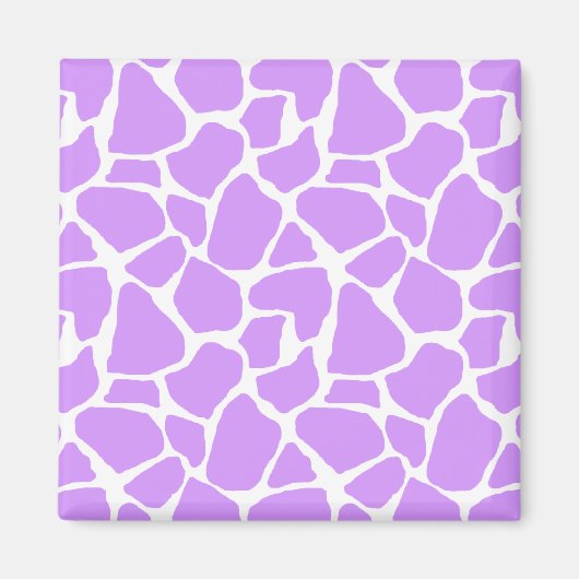 Aimant Motif de girafe violet (Devant)
