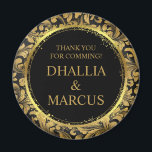 Aimant Motif de goth noir et or<br><div class="desc">Motif de goth noir et or</div>